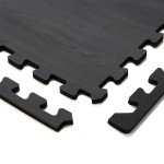 Raven's Wing Black Foam Floor Tiles, 100 Sq Ft