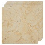 Beige Peel and Stick Vinyl Floor Tiles - 30-Pack