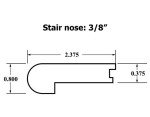 Riverbank White Oak Flush Stair Nose Molding