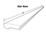 Riverbank White Oak Flush Stair Nose Molding