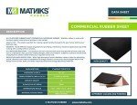 Heavy Duty Neoprene Rubber Sheet - 12x12 Inch