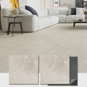 12" x 12" Peel and Stick Marble Floor Tiles