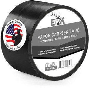 ELK 4" x 180ft Vapor Barrier Tape - Black
