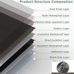 20-Pack Self-Adhesive Vinyl Floor Tiles - Light Grey