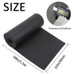 Sponge Neoprene Foam Rubber Sheet Roll - 12” x 59”