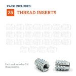 Threaded Inserts for Wood - 25 Pack Set