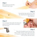 Threaded Inserts for Wood - 25 Pack Set