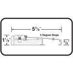 Adjustable Aluminum & Hardwood Threshold - 36 Inches