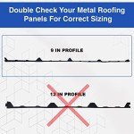 9" Classic Rib Metal Roof Foam Closure Strips