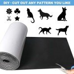Neoprene Foam Insulation Sheets with Adhesive, 1/4" Thick