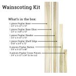 Easy Install Board and Batten Wainscoting Kit