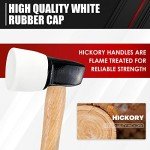 C&T White Rubber Flooring Mallet with Replaceable Head