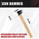 C&T White Rubber Flooring Mallet with Replaceable Head