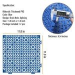 Modular Interlocking Drainage Floor Tiles - 12 Pcs