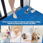 Modular Interlocking Drainage Floor Tiles - 12 Pcs