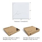 White Marble Vinyl Flooring Tiles - 20 Packs