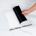 White Marble Vinyl Flooring Tiles - 20 Packs