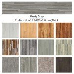 Waterproof Vinyl Plank Flooring - Dusty Grey 36 Planks