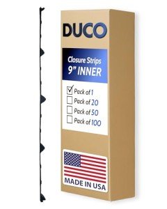 Duco Classic Rib Foam Closure Strips - 3ft Black