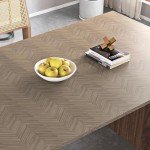 Herringbone Wood Grain Contact Paper for Floors