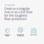 1/4" Tough Rubber Flooring Roll - Flexible Gym Mat