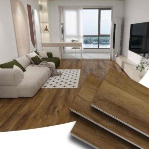 Suntechwood Waterproof Luxury Vinyl Flooring, Butterscotch
