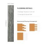Decotalk Waterproof Peel and Stick Wood Floor Tiles