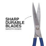 Klein Tools 9-Inch Carpet Shear with Offset Handles