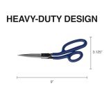 Klein Tools 9-Inch Carpet Shear with Offset Handles