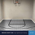 Indoor Basketball Court Flooring - 3/8 Inch Tiles