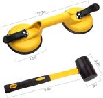 Floor Gap Fixer Tool with Suction Cup & Mallet