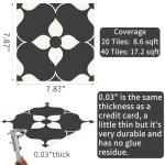 MORCART 20 Peel and Stick Vinyl Floor Tiles