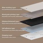 Grey Brown Peel and Stick Vinyl Floor Tiles 36-Pack