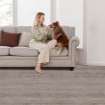 Grey Brown Peel and Stick Vinyl Floor Tiles 36-Pack