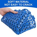 Modular Interlocking Non-Slip Rubber Floor Tiles - 12 Pack