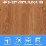 AKOLAFE Peel and Stick Vinyl Floor Tiles 12x12