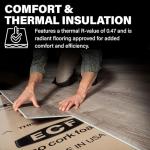 Eco Cork Foam Underlayment with Built-In Vapor Barrier