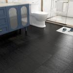 FunStick 17-Pack Black Wood Peel and Stick Tiles