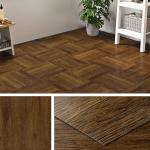 Livelynine Brown Peel and Stick Vinyl Floor Tiles
