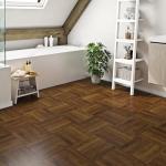 Livelynine Brown Peel and Stick Vinyl Floor Tiles