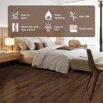 Brown Peel and Stick Vinyl Floor Tiles 12-Pack