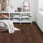 Brown Peel and Stick Vinyl Floor Tiles 12-Pack