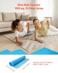 VEVOR 3-in-1 Floor Underlayment with Tape & Barrier