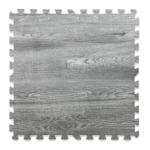 Natural Gray Wood Grain Foam Interlocking Tiles, 100 Sq Ft