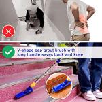 ITTAR Grout and Scrub Brush Set with Handle