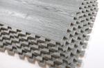 Natural Gray Wood Grain Foam Interlocking Tiles, 100 Sq Ft