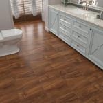 Yenhome Waterproof Brown Peel and Stick Vinyl Tiles