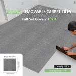 40 Non-Slip 20"x20" Carpet Tiles for Easy DIY