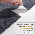 30PCS Self-Adhesive 12”x12” Carpet Tiles Black