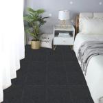 30PCS Self-Adhesive 12”x12” Carpet Tiles Black